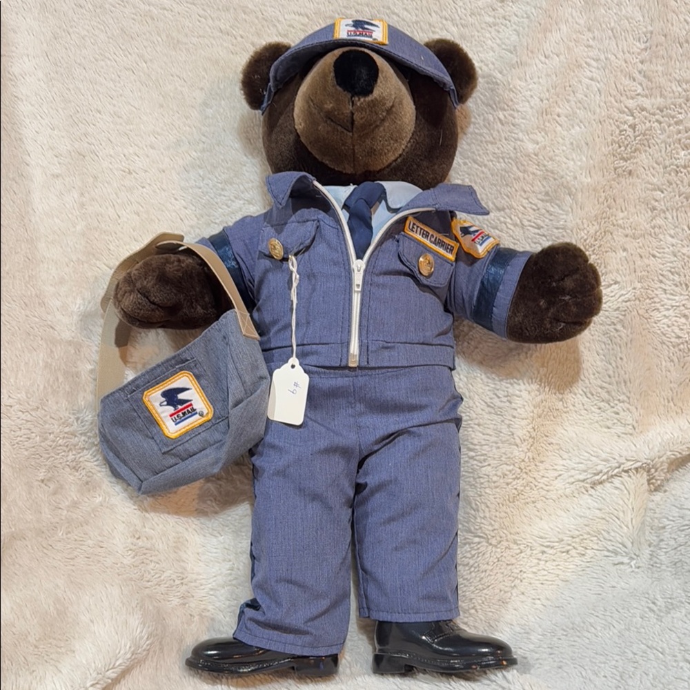 US Mail Postal Worker Bear Plush